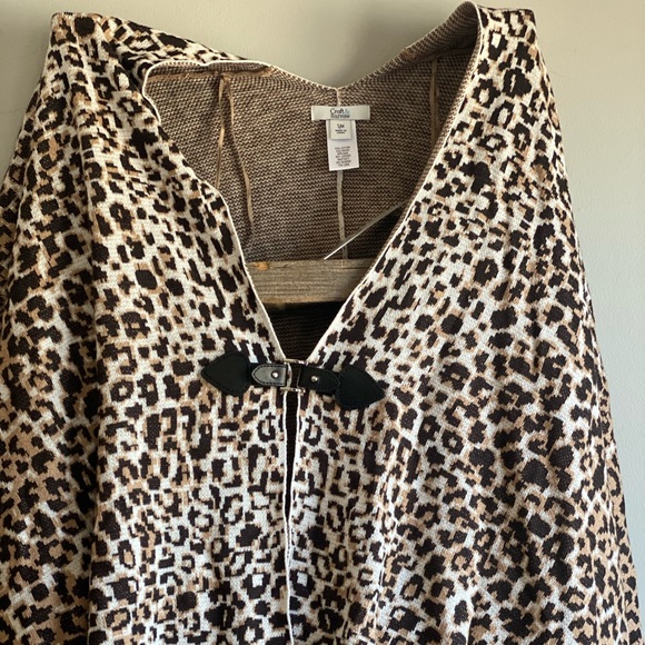 Leopard cardigan poncho - Picture 1 of 4